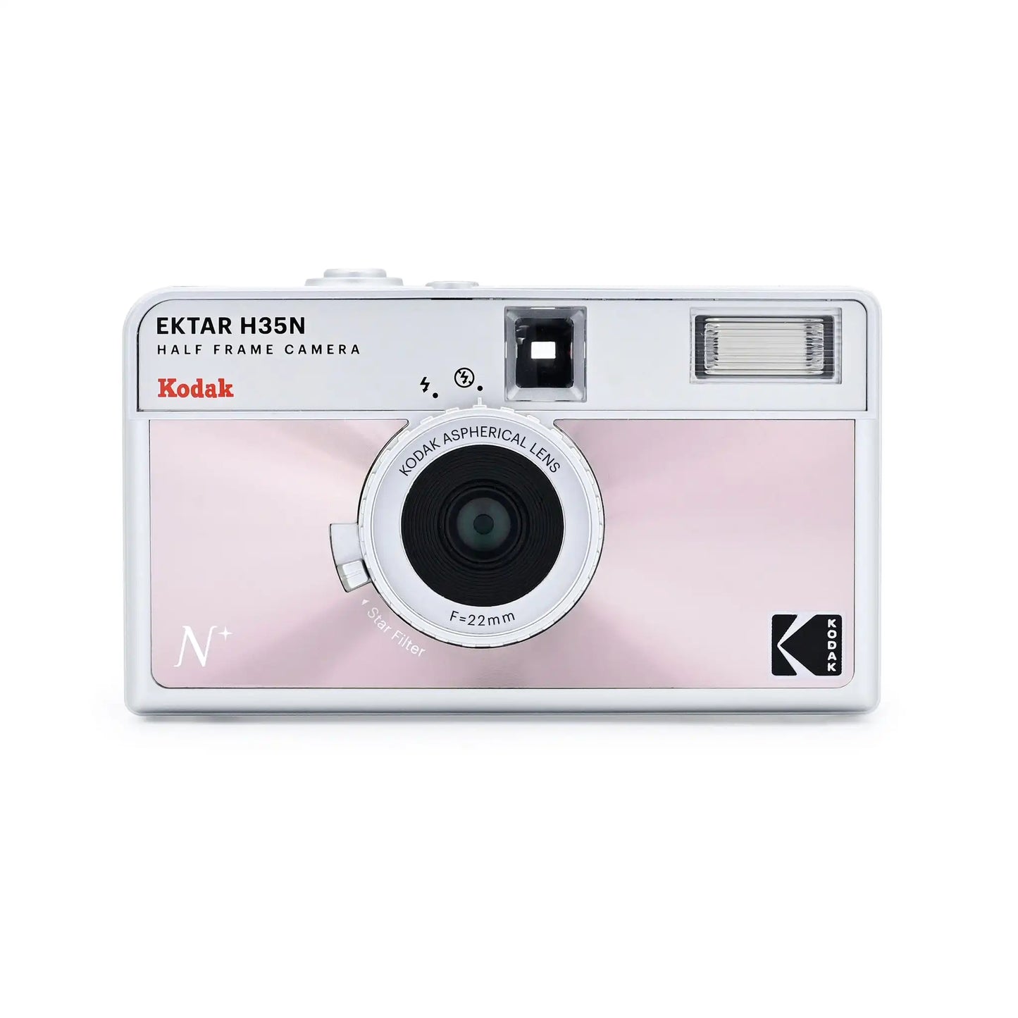 Kodak Ektar H35N half frame camera on a white background