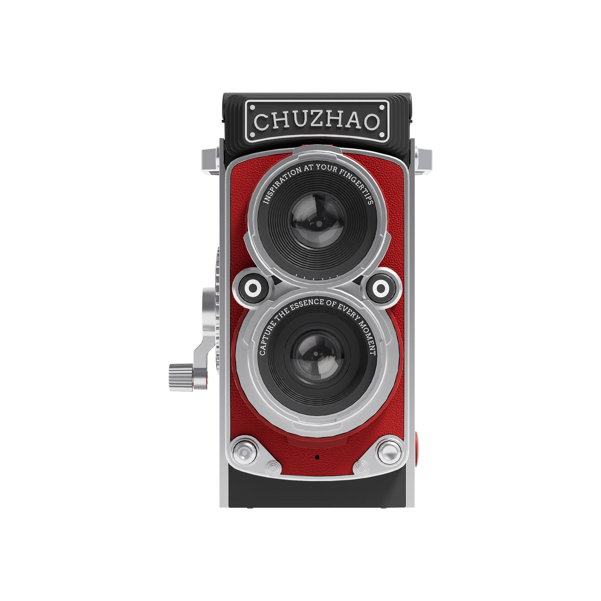 Vintage-style camera with 'CHUZHAO' branding on a white background