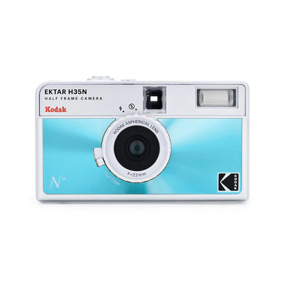 Kodak Ektar H35N half frame camera on a white background