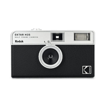 Kodak Ektar H35 half-frame camera on a white background