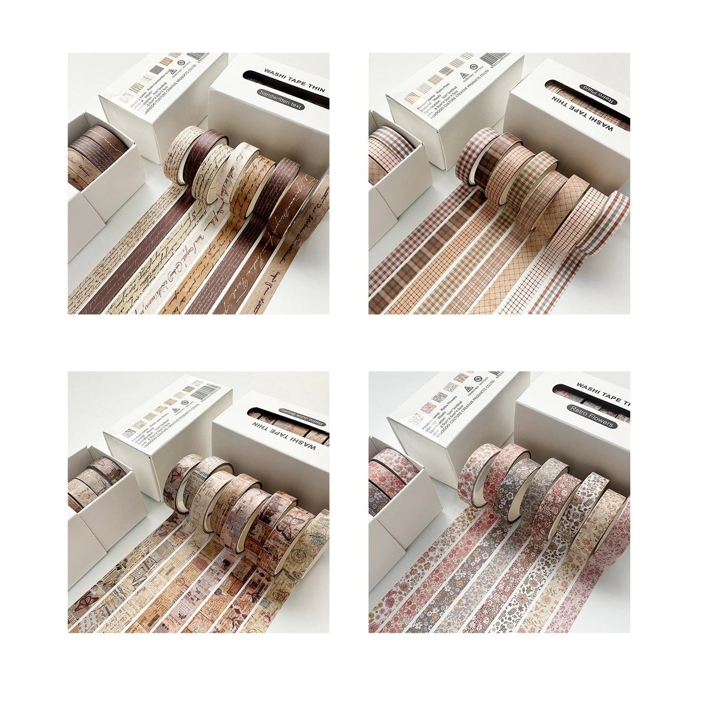 Retro Washi Tapes Set