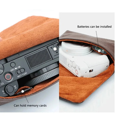 Leather Magnetic Camera Pouch