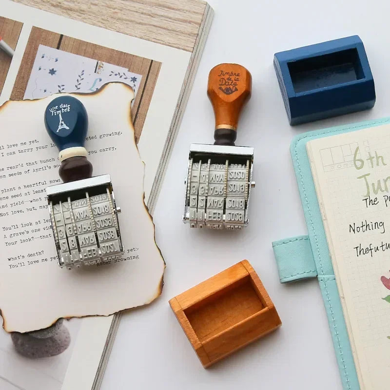 Vintage Roller Stamp Set