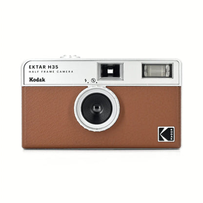 Kodak Ektar H35 half frame camera on a white background