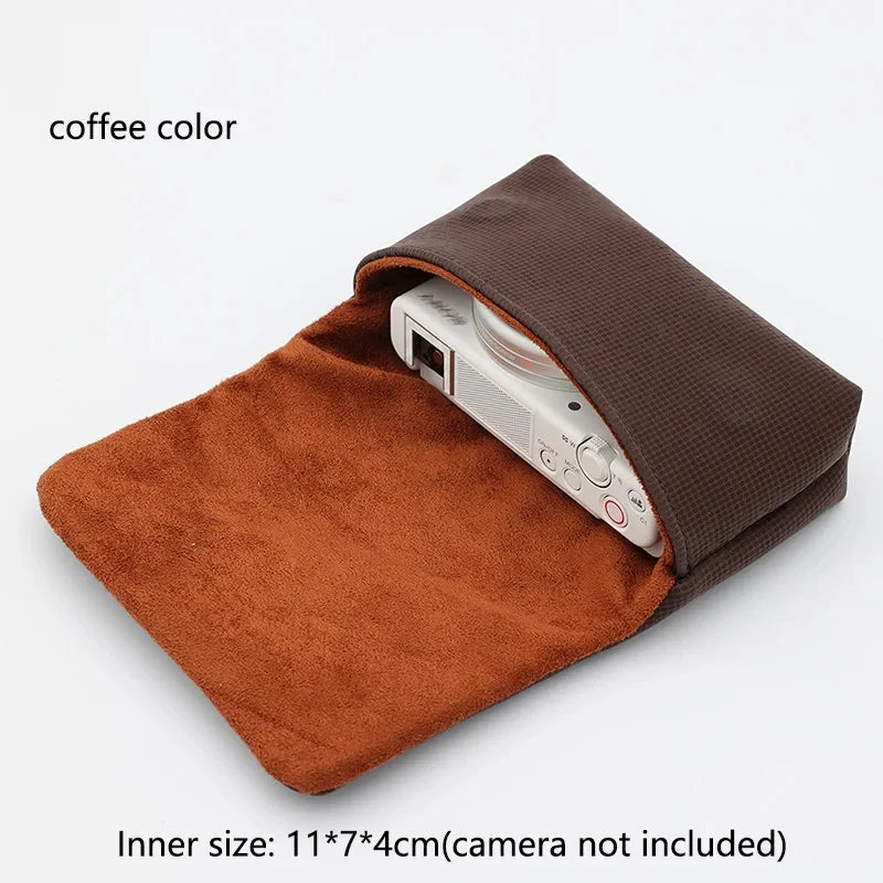 Leather Magnetic Camera Pouch