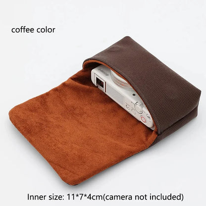 Leather Magnetic Camera Pouch