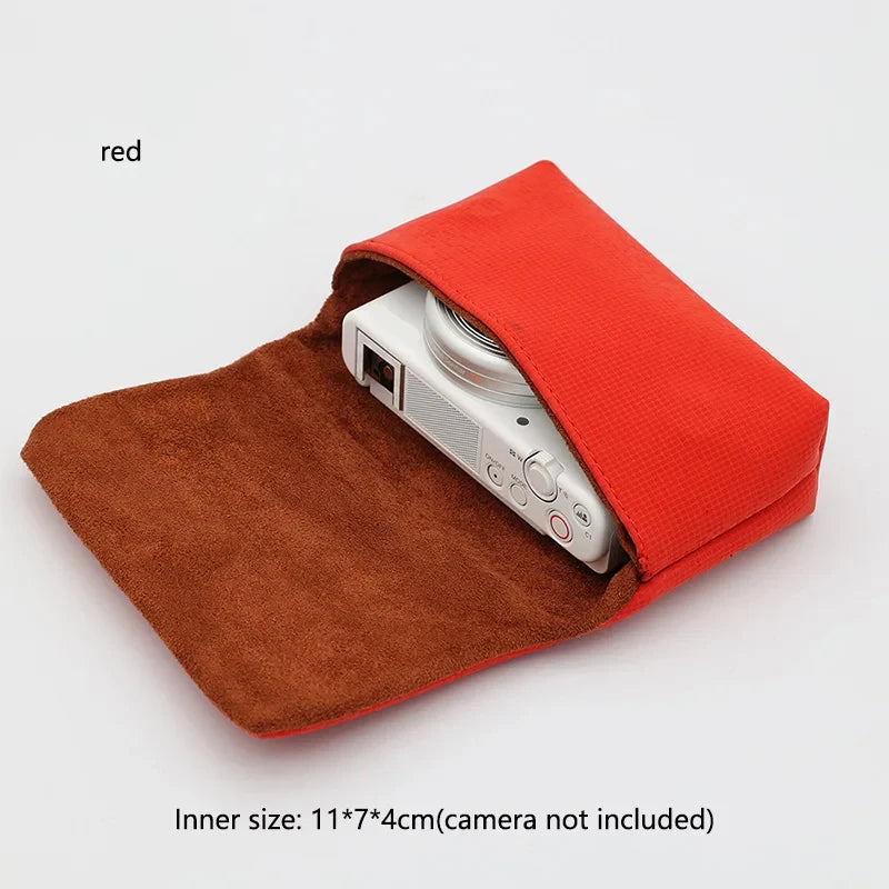 Leather Magnetic Camera Pouch