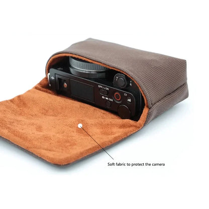 Leather Magnetic Camera Pouch