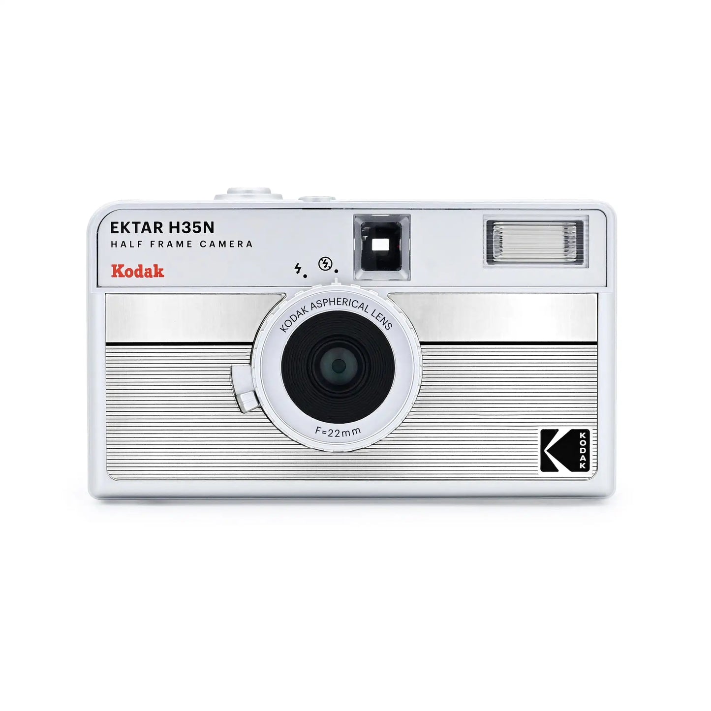 Kodak Ektar H35N half frame camera on a white background