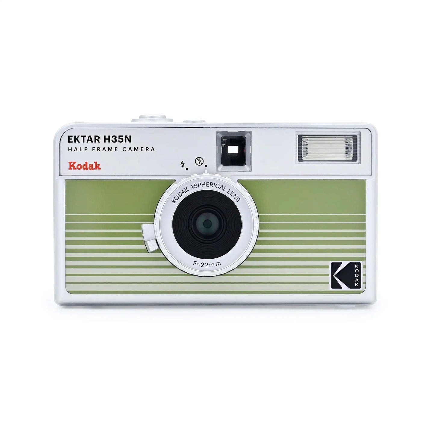 Kodak Ektar H35N half frame camera on a white background