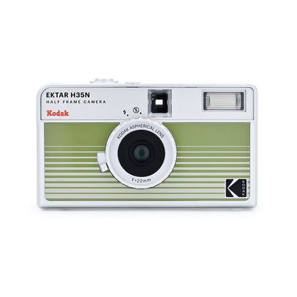 Kodak Ektar H35N half frame camera on a white background