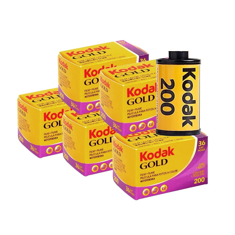 Kodak Gold 200 film packaging on a white background