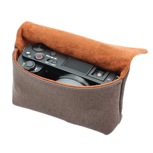 Leather Magnetic Camera Pouch