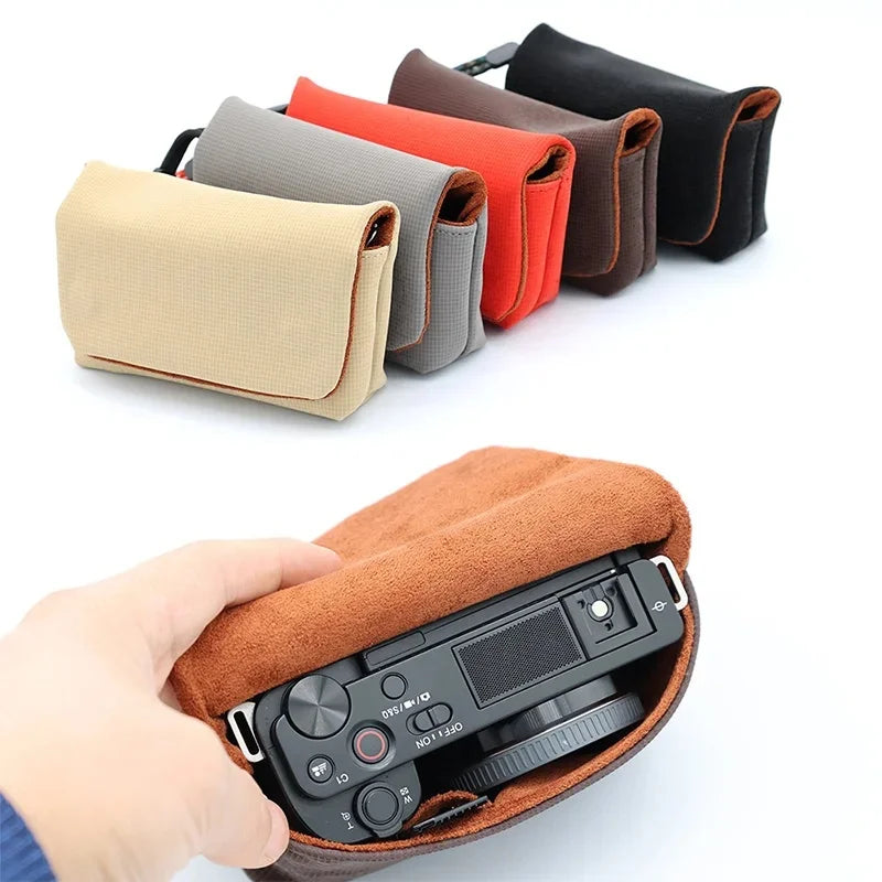 Leather Magnetic Camera Pouch